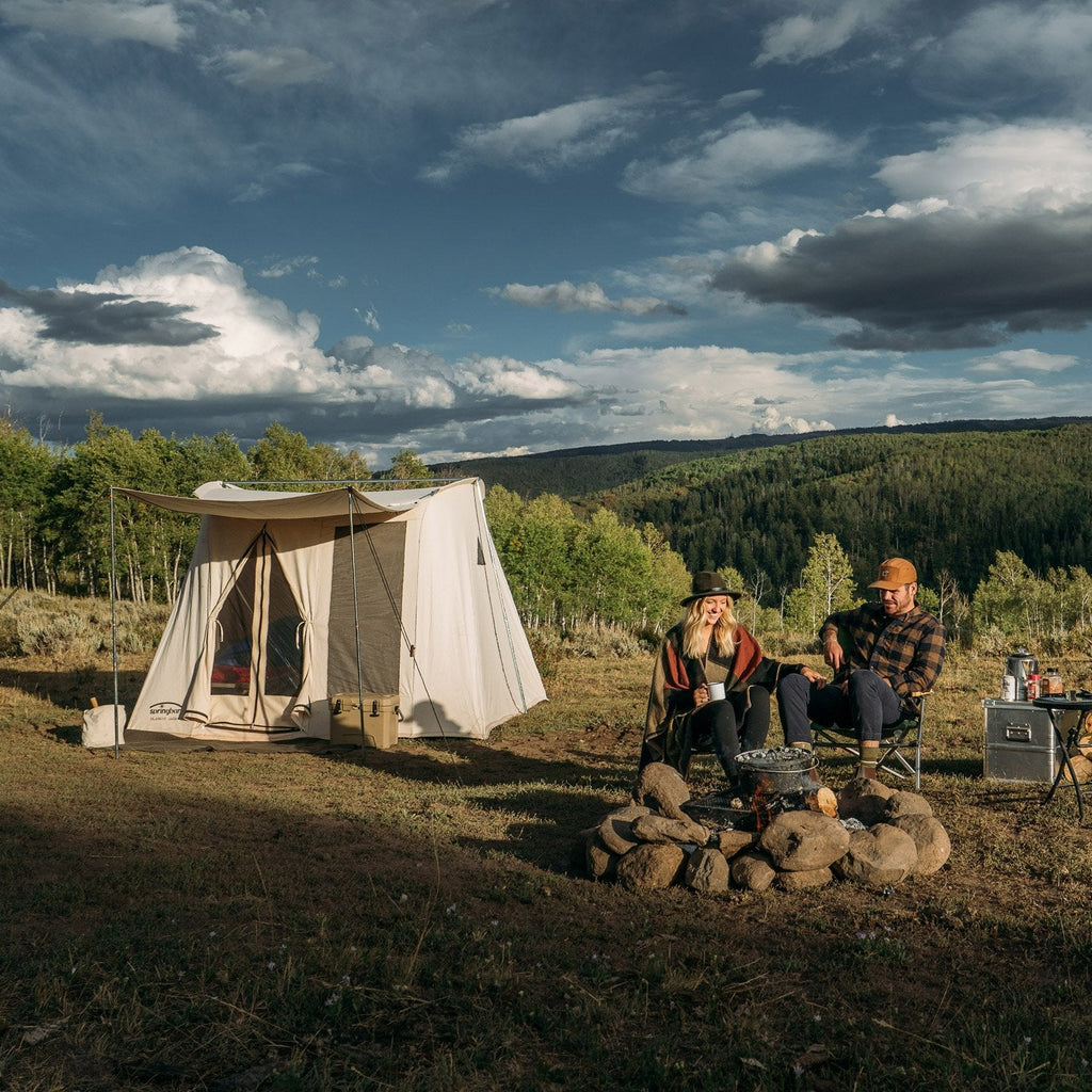 romantic glamping with springbar canvas tent 