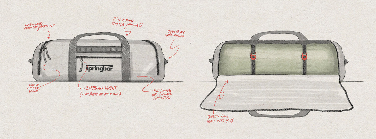 tent in hand luggage DELUXE TENT BAG– Springbar