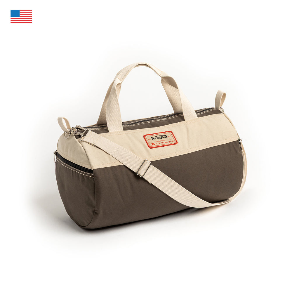 canvas travel duffel bag Heavy Duty Weekender Duffle Bag, Khaki on requirements The Explorer - Leather and