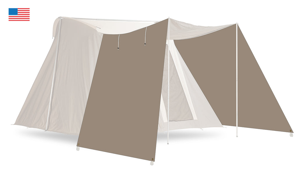 Springbar Cotton Portico Awning Panels for Traveler and Family Camper Suntan