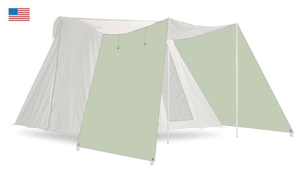 Springbar Cotton Portico Awning Panels for Traveler and Family Camper Suntan