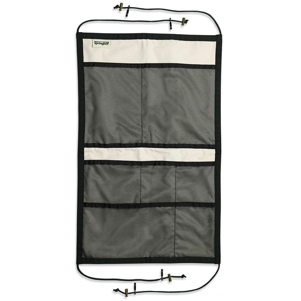 tent organiser SPRINGBAR CANVAS Hanging Organizer Sizes:S Glass Beach in Fort Marke_Resul It attaches to the