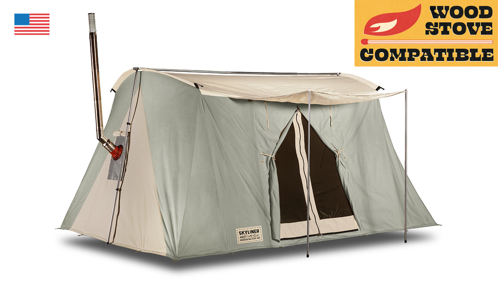 Springbar Skyliner - Made in USA Canvas Tent - Pearl Gray