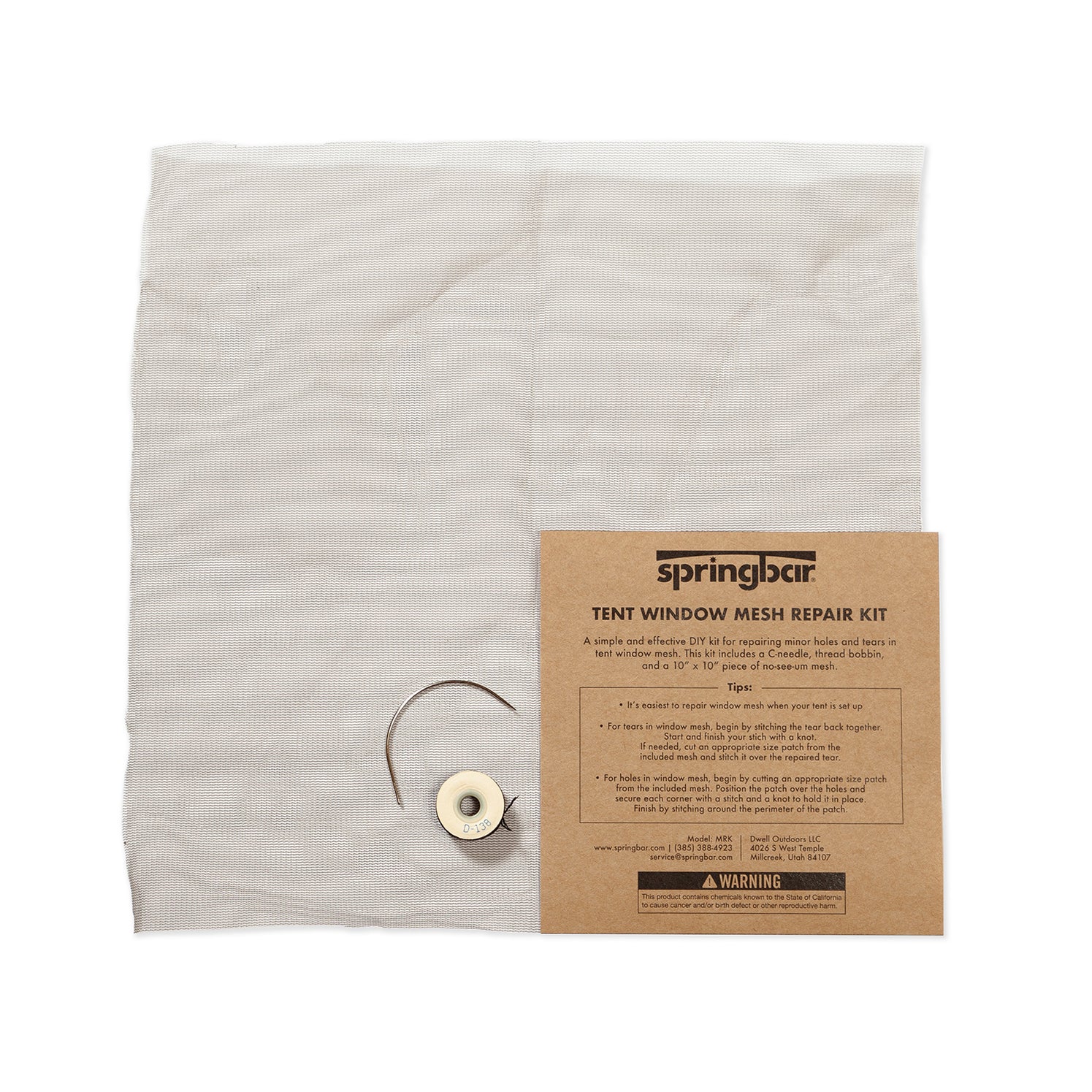 TENT WINDOW MESH REPAIR KIT Springbar