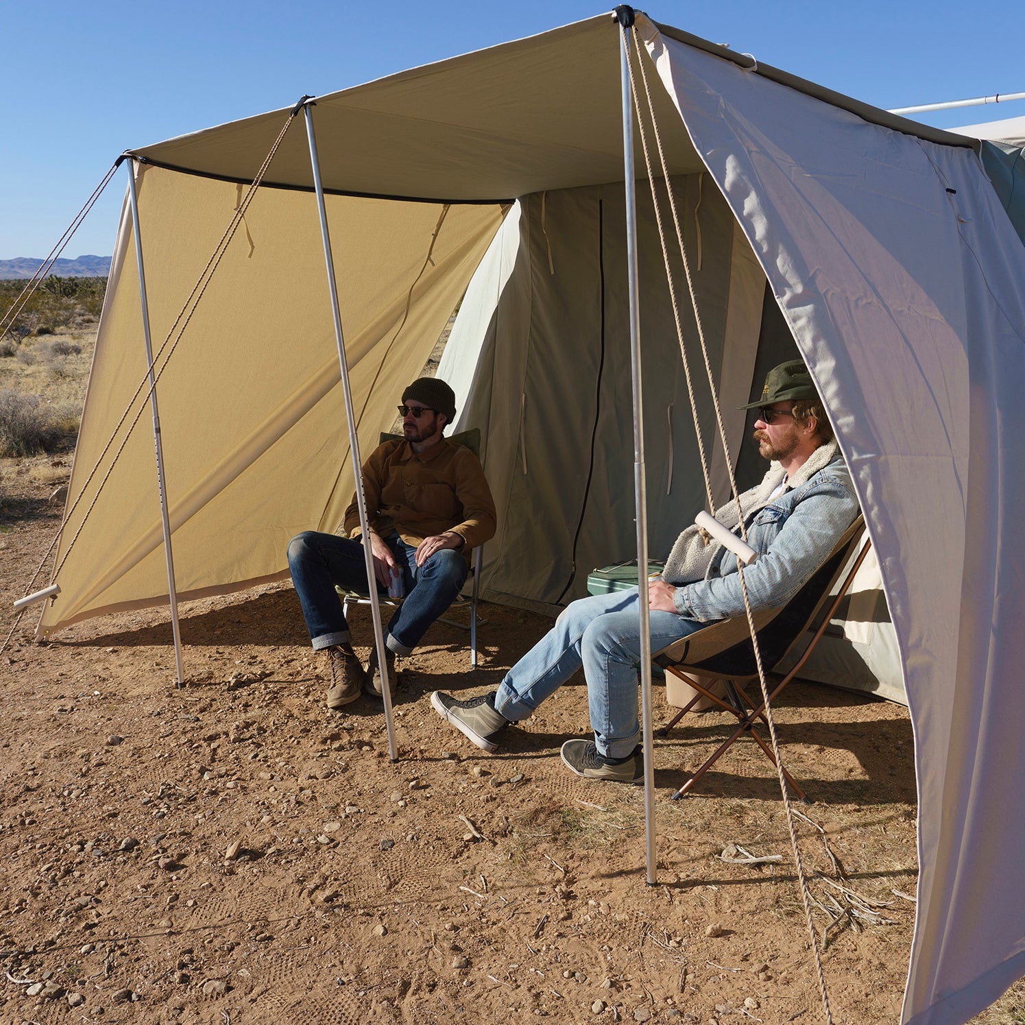 Springbar Cotton Portico Awning Panels for Traveler and Family Camper