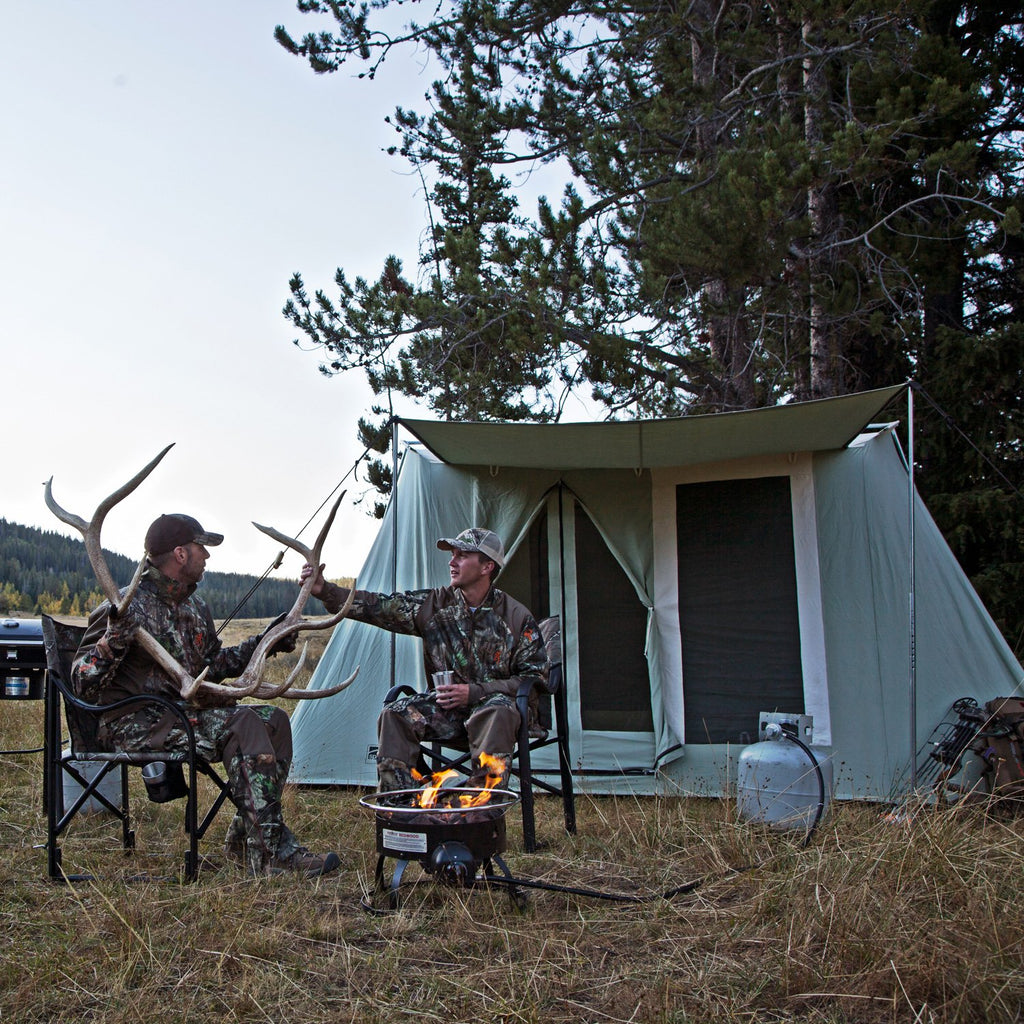 Hunting Camp with Springbar Highline 8 Canvas Tent